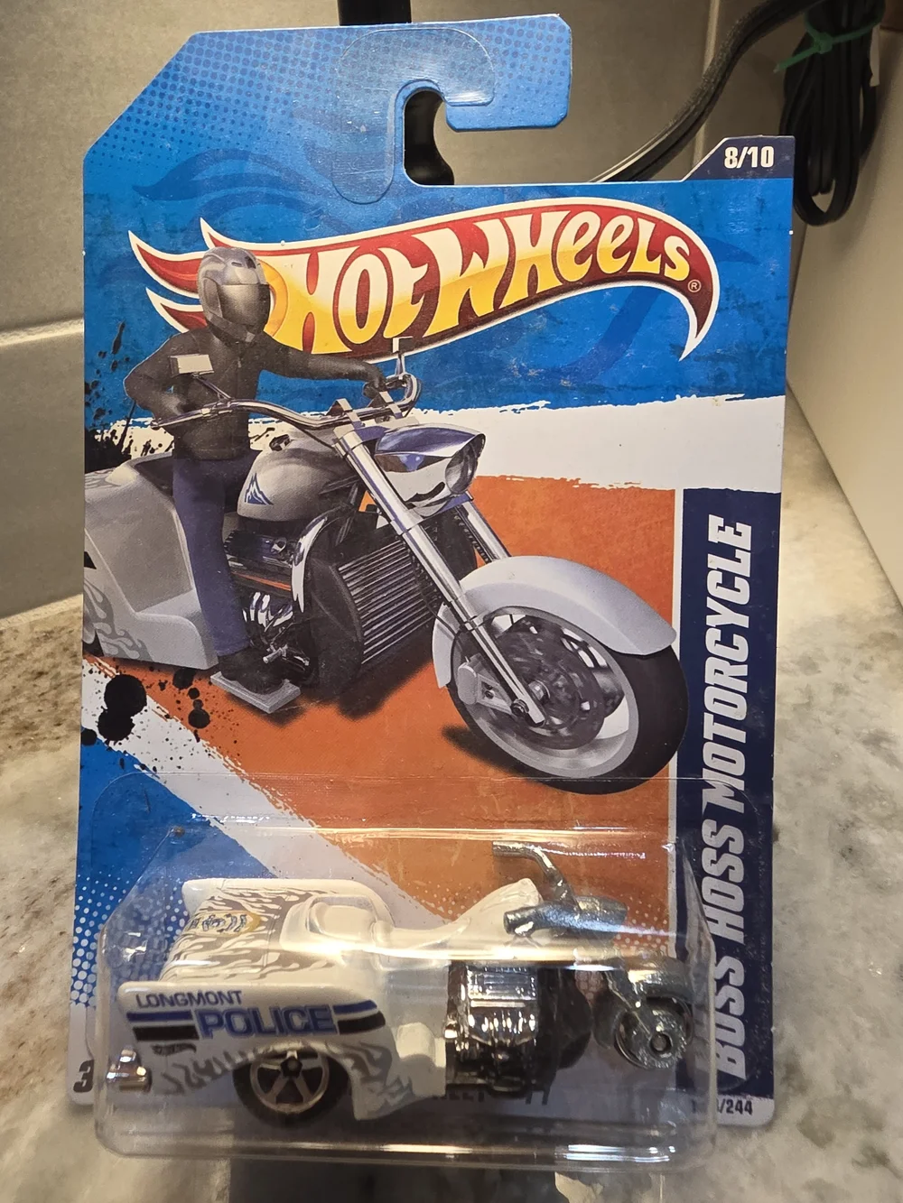 Hot Wheels Kids Police Trike Toy - White and Blue